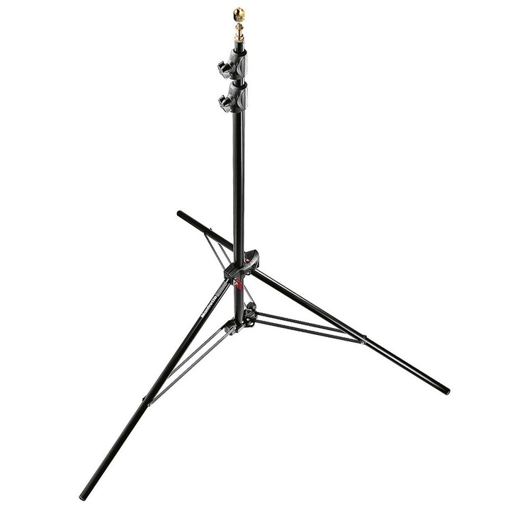 Manfrotto Compact állvány légpárnával, 3 szekciós, 5kg teherbírás, fekete, 86x237cm