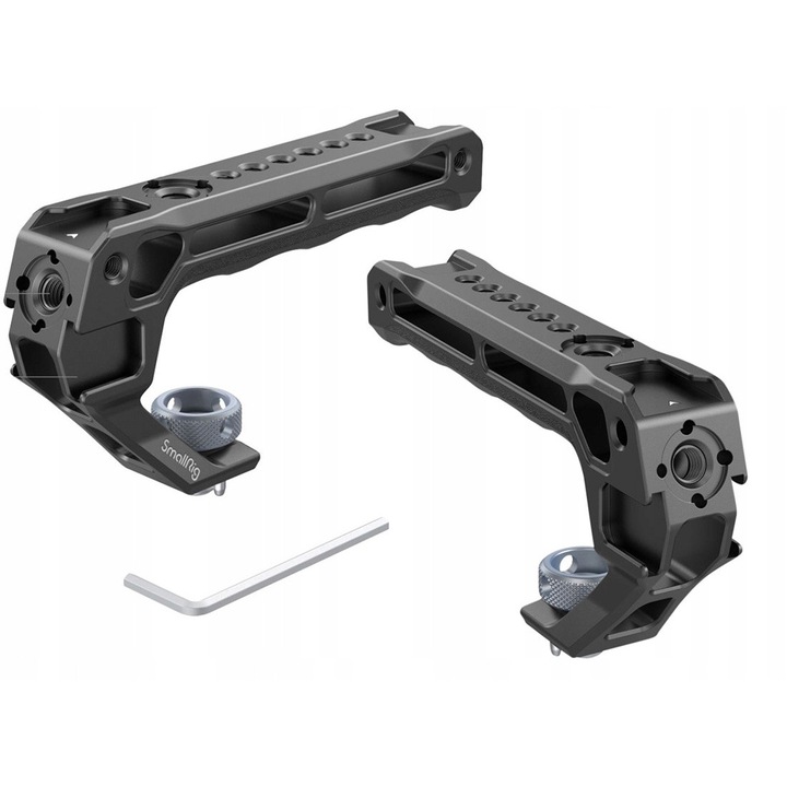 Горна дръжка SmallRig 3765 за камера, 3 студени обувки, 124 г, алуминий
