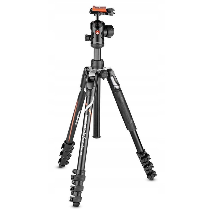 Stativ foto Manfrotto BeFree, 4 sectiuni, 8 kg, 40x151cm, set cu cap de bila si rapida 200PL-PROSONY