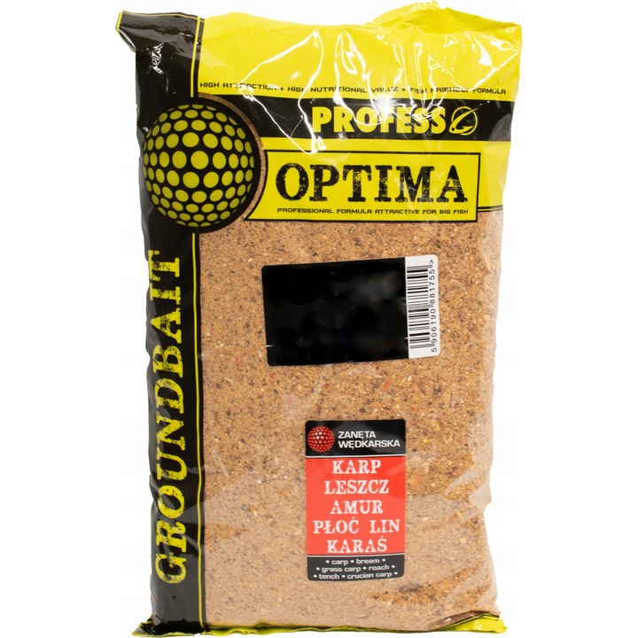 Nada Profess - Optima, 1kg, pentru amur, caras, crap, cu aroma de crevete