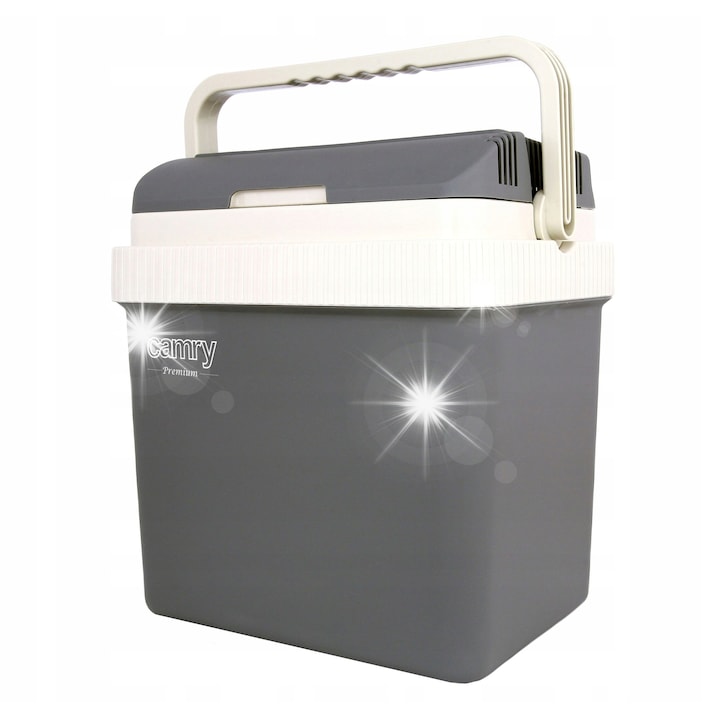 Frigider auto Camry CR8065, 21L, gri, 230V/12V, sistem de racire Peltier, 33x32.3x22cm