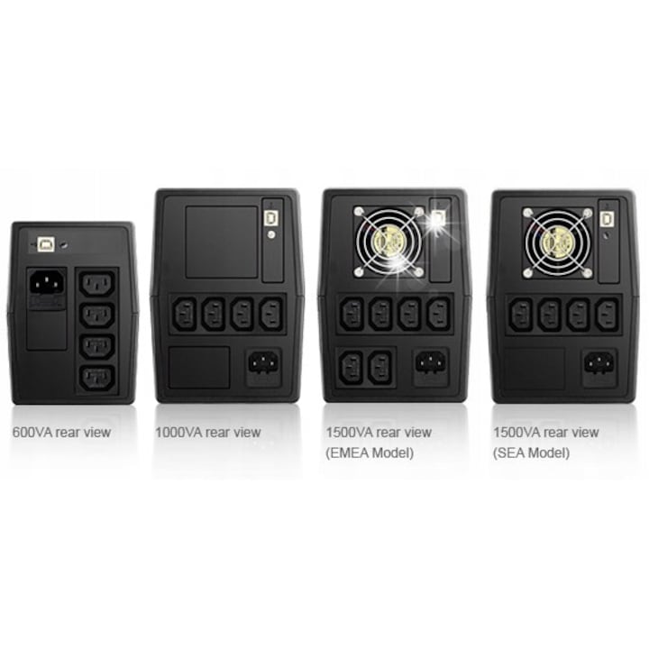 UPS cu management, Armac Office, 650VA, LCD, 2x230V