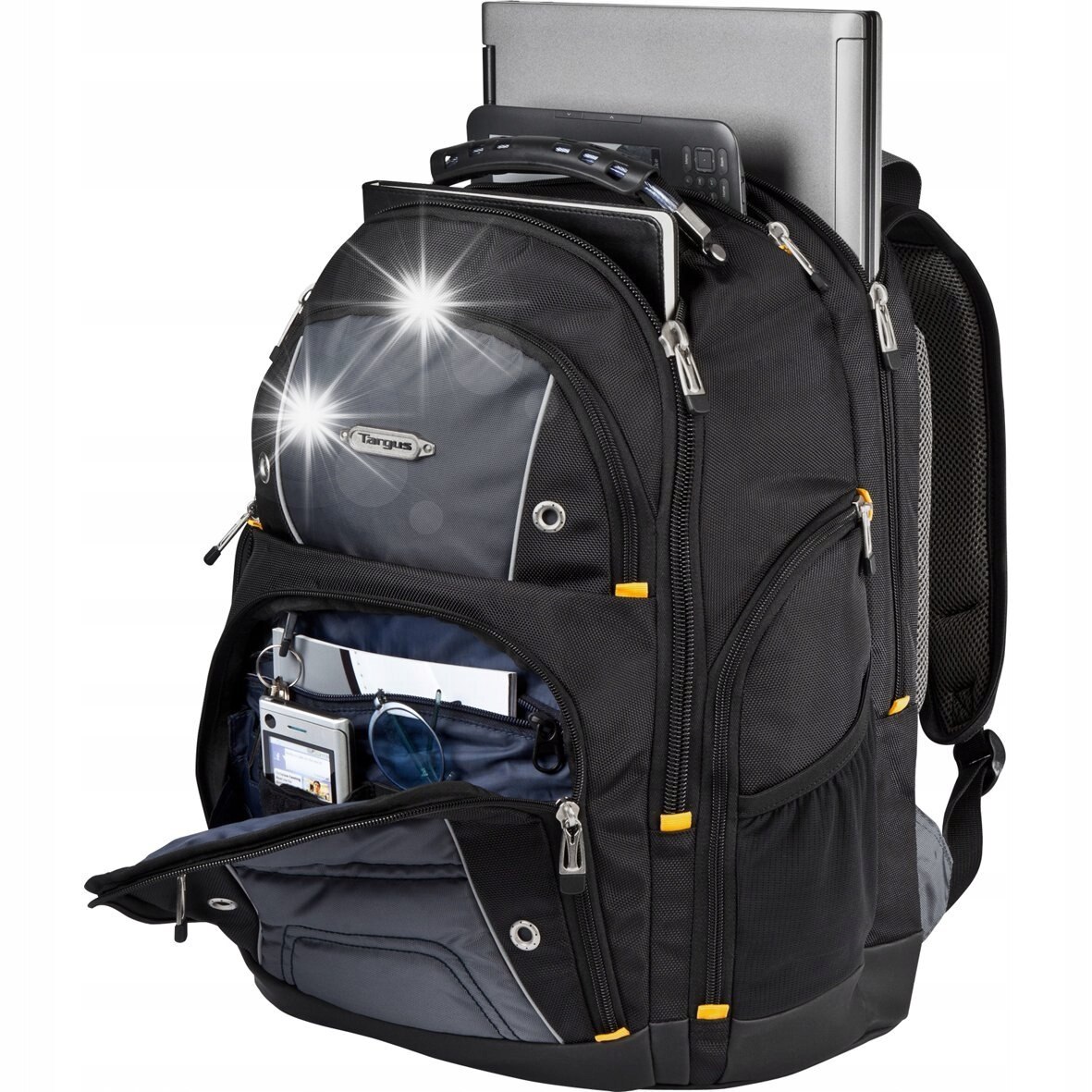 Rucsac Targus Drifter 15,6", negru/gri, compartiment laptop, organizare extinsa