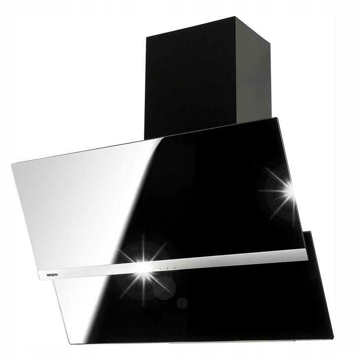 Абсорбатор Akpo WK-4 Balance 60, черен, 399 m3/h, 60x73-108x37,3 см, с LED осветление