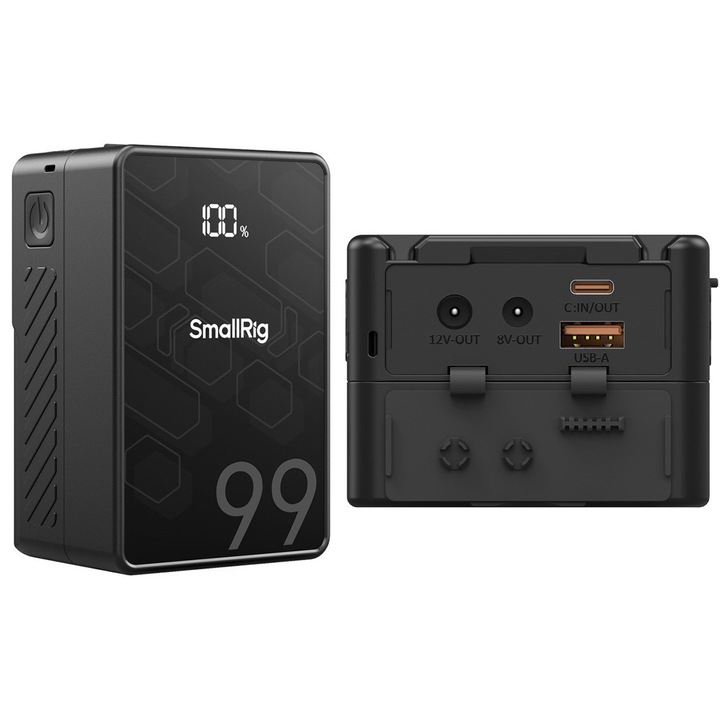 Baterie V-Mount SmallRig VB99 SE, 99Wh, 6.8Ah, D-Tap, USB-C, 12V-OUT DC