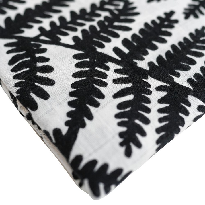 Paturica bebe Etta Loves, mouselina din bambus biologic, 120x120cm, multicolor