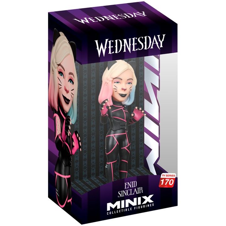 Figurina - Wednesday - Enid Sinclair Cat Suit, 12 cm
