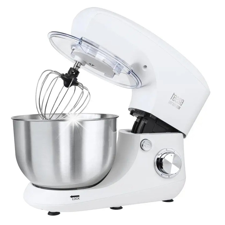 Teesa Easy Cook Single konyhai robotgép, 1400 W, 6 sebességfokozat, fehér, 5.5l