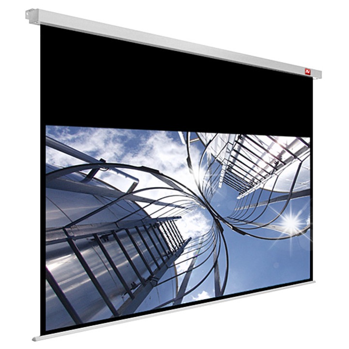 Avtek Cinema PRO 240, 240x200cm, fehér, SRC biztonsági rendszerrel ellátott manuális vetítővászon