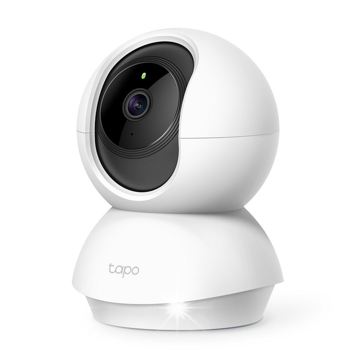 Camera de supraveghere TP-Link Tapo C210, WiFi, 3 Mpx, rotativa, alba, 360°