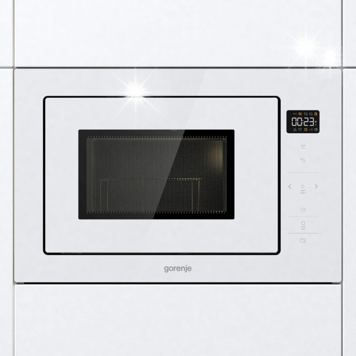 Cuptor cu microunde Gorenje BM251SG2WG, inox, functie de gatire in mai multe etape, 20L