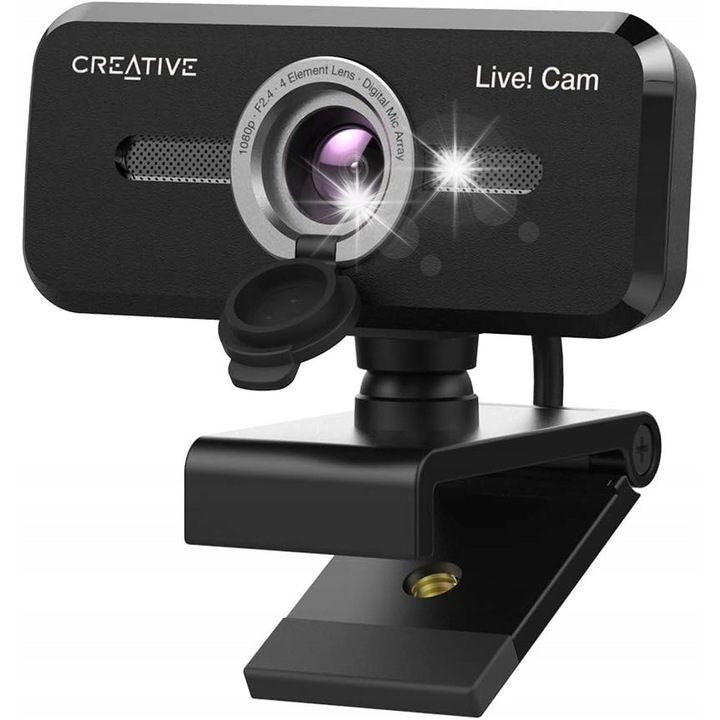 Уеб камера Creative Live! Cam Sync 1080p V2, Full HD, вграден микрофон, черна, 83x58x60мм