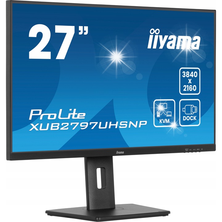 Monitor LED iiyama ProLite 27" Full HD IPS 100Hz 1ms, alb, 539x350-500x210mm