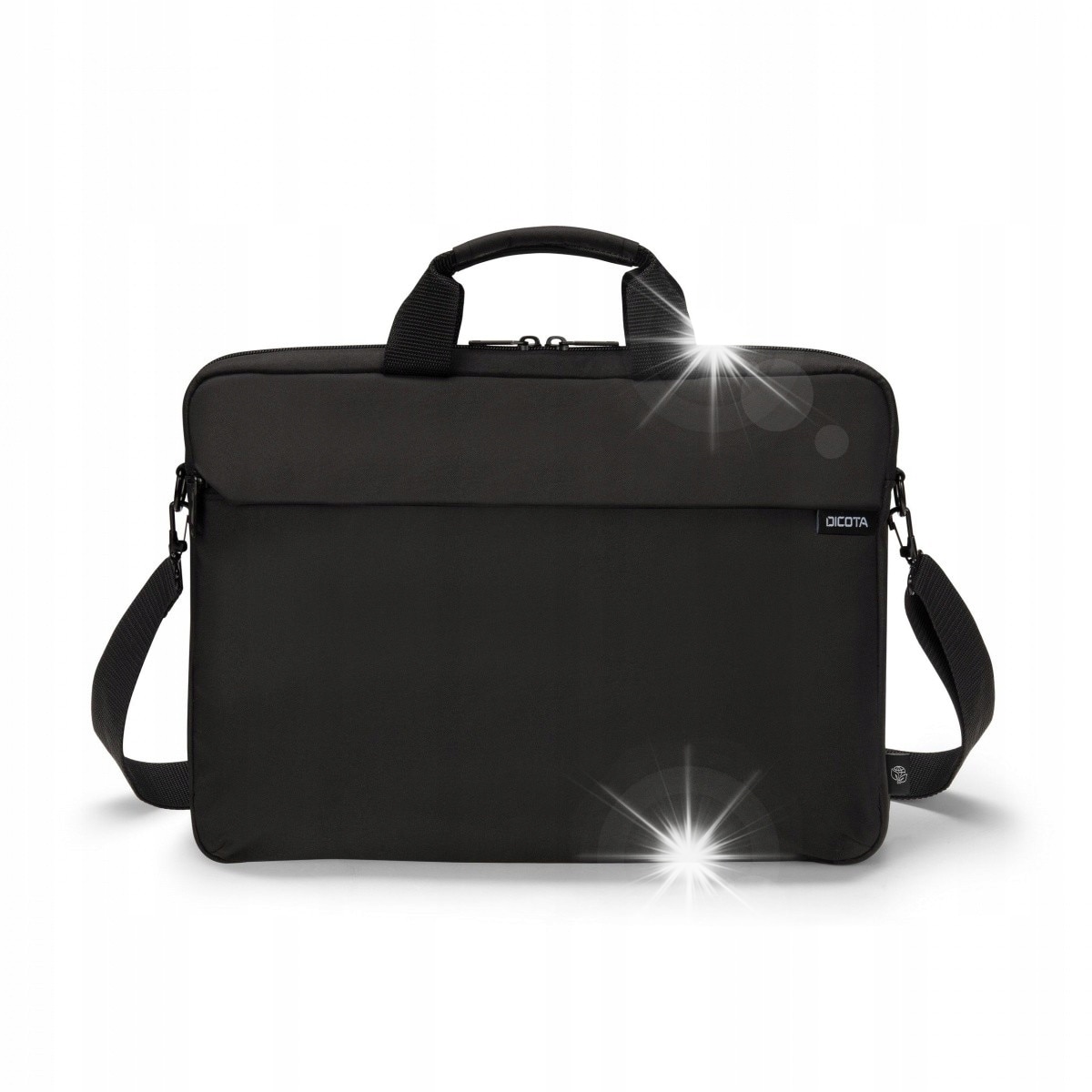 Geanta laptop DICOTA Slim Case ONE, 14-16'', 2 compartimente, neagra, 405x280x40mm