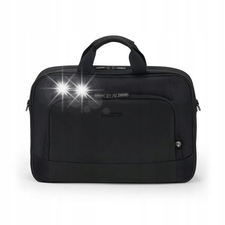 Dicota Eco Traveller BASE 15-15,6" laptop táska, fekete, párnázott rekesz, kiegészítő zseb