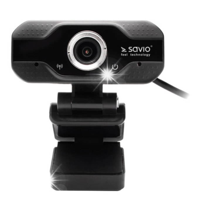 Уеб камера Savio CAK-01, Full HD, 2 MP, микрофон с намаляване на шума, USB