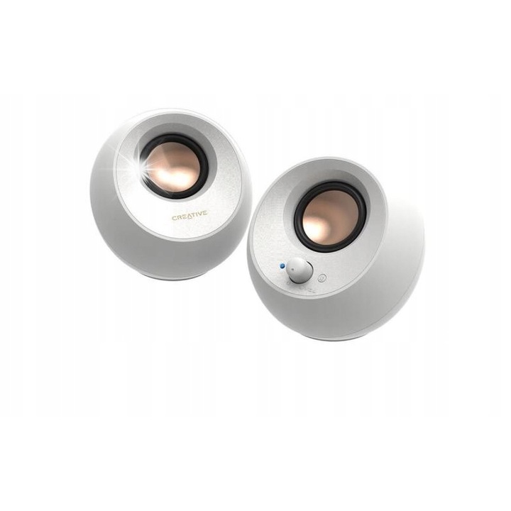 Creative Pebble V3 PC hangszórók, 16W, Bluetooth, fehér