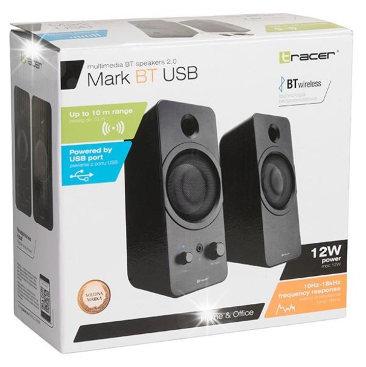Boxe PC TRACER 2.0 Mark USB Bluetooth, wireless, sunet clar, bas profund