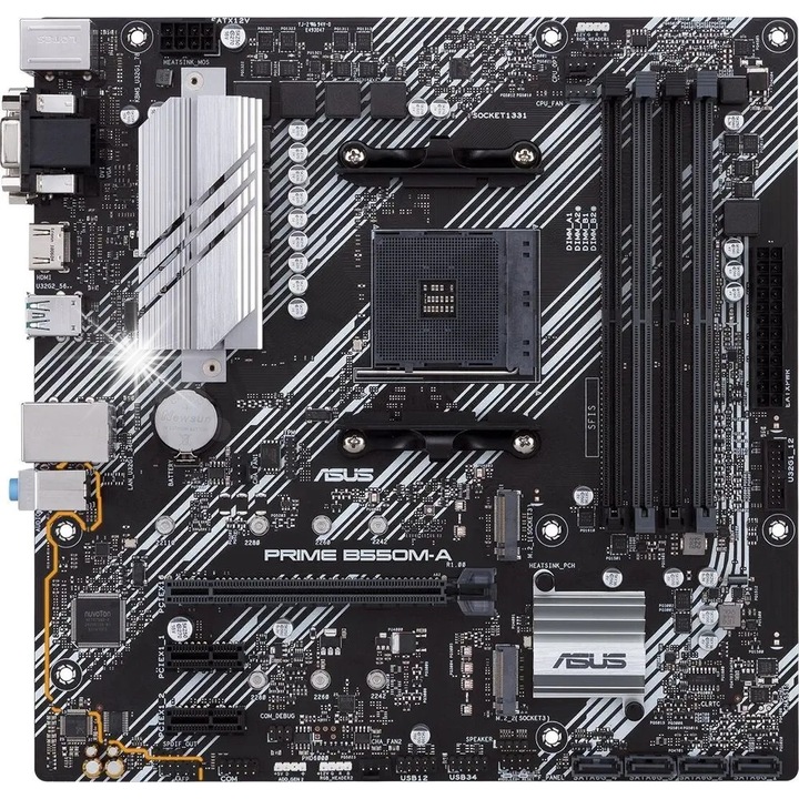 Дънна платка PRIME B550M-A AM4 4xDDR4 DVI-D/HDMI mATX