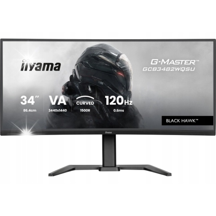 Monitor iiyama G-Master GCB3482WQSU-B1 34" VA 3440x1440 120Hz, curbat, negru