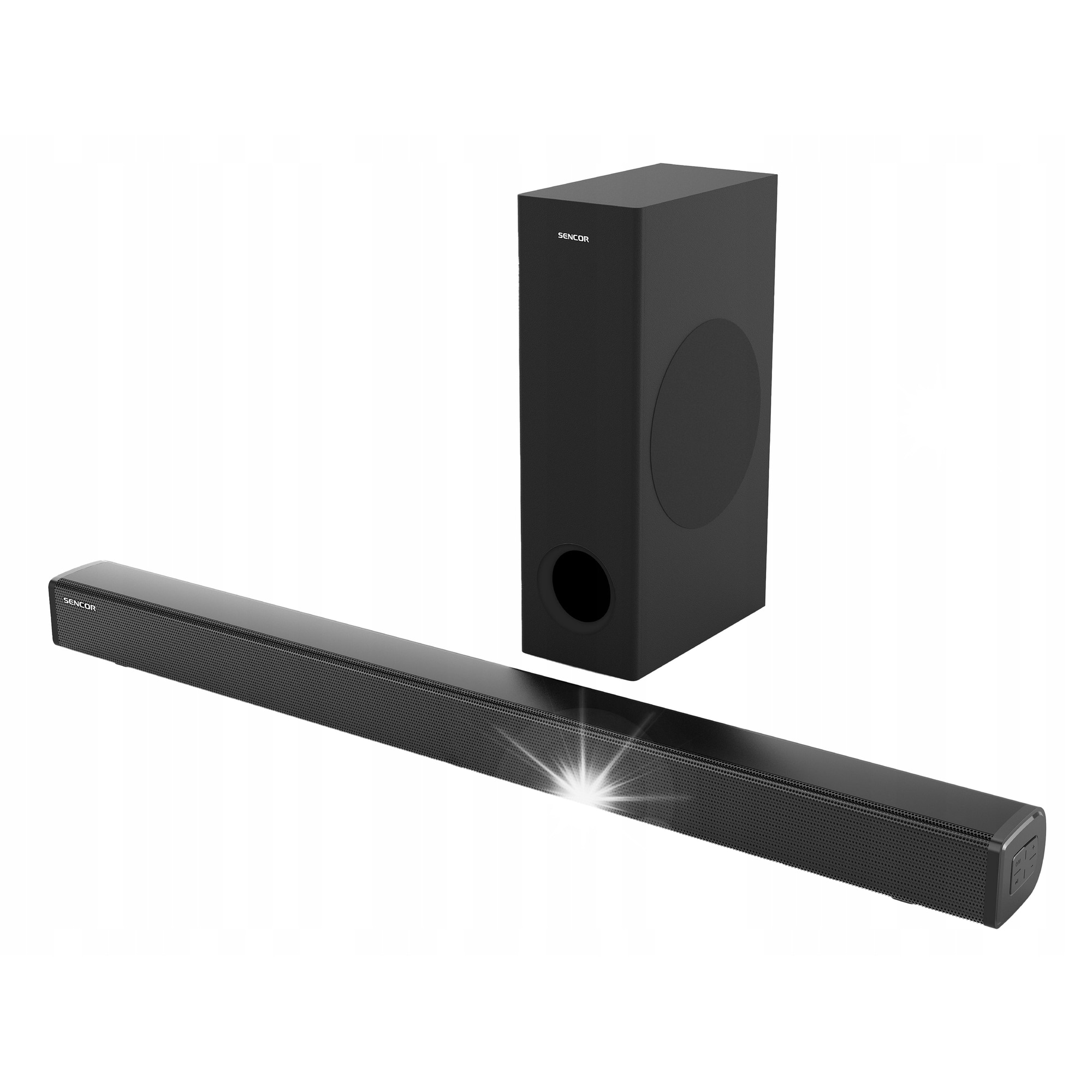 Soundbar 2.1 Sencor SSB 5500BW, subwoofer wireless, 160W, 3D stereo, 810x82x63mm