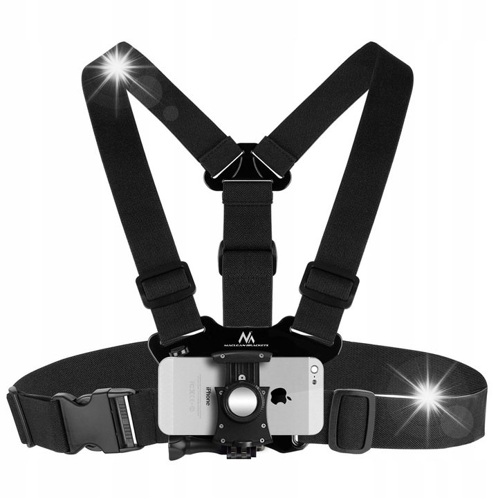 Maclean MC-773 система за закрепване, селфи за камера, държач за смартфон, черен, универсален