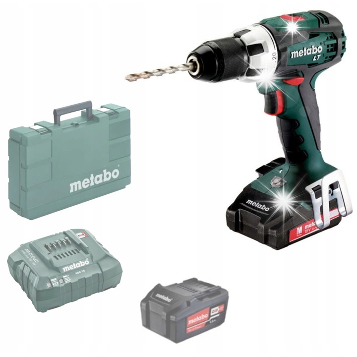 Акумулаторна бормашина-винтоверт METABO ASC55, 18V, 2Ah и 4Ah, 34Nm, 1.8кг