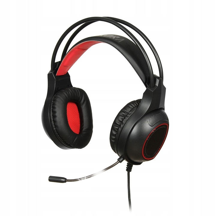 Casti PC iBOX Aurora X3 gaming, microfon detasabil, iluminare LED, cablu 2x mini Jack, set