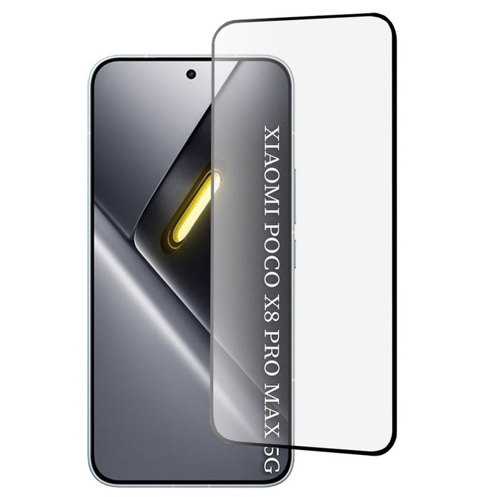 Folie Premium ESD Glass pentru Poco X8 Pro Max – Full Cover, Anti-Static, Ultra-Claritate