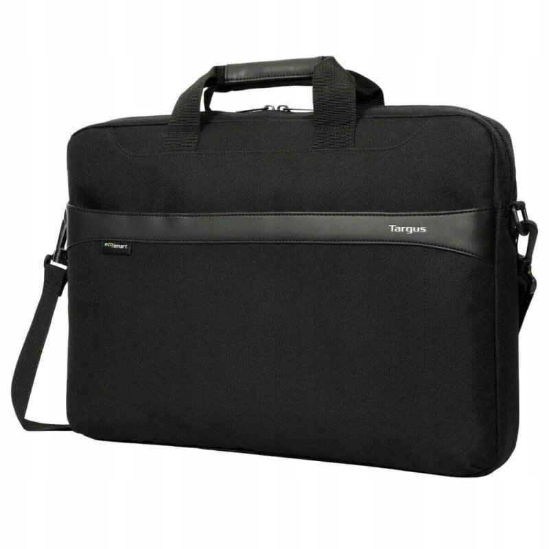 Geanta laptop 13-14'' Targus GeoLite EcoSmart Slim, neagra, 2 compartimente, impermeabila