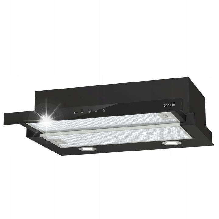 Hota telescopica Beko HNT61210X, 310 m3/h, 67 dB, argintie, 60x20x30cm