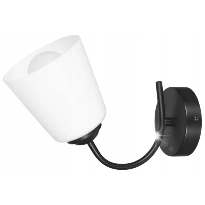 Аплик ActiveJet AJE-ALMA, 1x40W, черен, 180x280мм