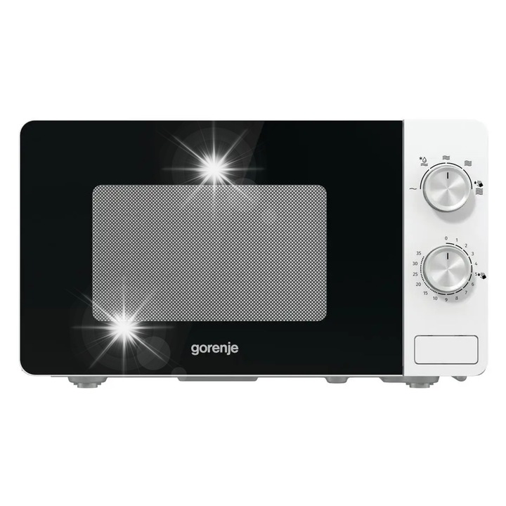Cuptor cu microunde, Gorenje, MO17E1W, 17l, 700W, alb, 451x257x343mm