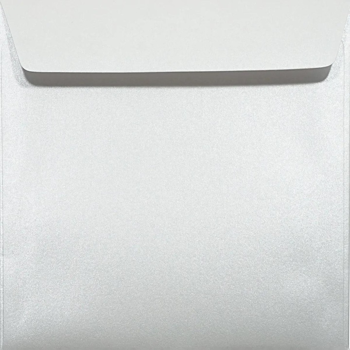Dekoratív fémes borítékkészlet, Netuno, Majestic, K4, 170 x 170, Fehér, V-típusú, 120g/m2, Papír, 25 db