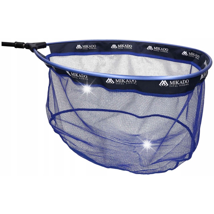 Mikado cap pentru minciog, plasa moale, ochiuri de 2 mm, cos pentru maner