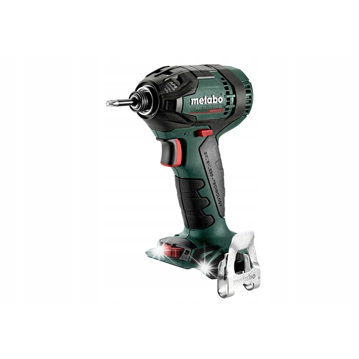 Metabo SSD 18 LTX 200 BL akkus csavarhúzó, 1/4'', 200 Nm, 18 V, 1.3 kg