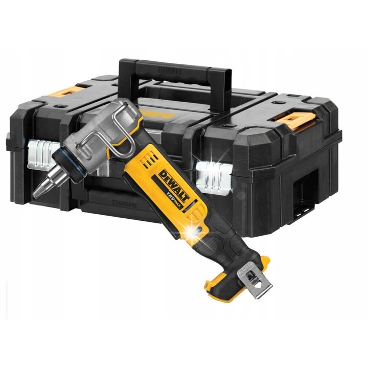 DeWalt DCE400 D2 csőbővítő, 18V, 2 db 2,0Ah akkumulátorral, LED-del, teljes készlet