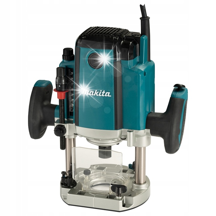 Оберфреза Makita 1650W 12мм, дълбочина на фрезоване 0-70мм, размери 155x294x312мм