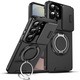 Husa de Protectie VeReTech, Premium, pentru S26 Ultra, din Silicon, cu Inel Ajustabil, Acoperire Camera, Compatibila cu Incarcarea Wireless, Negru