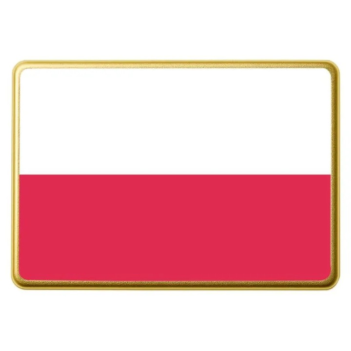 Значка със знаме, метална, цветна