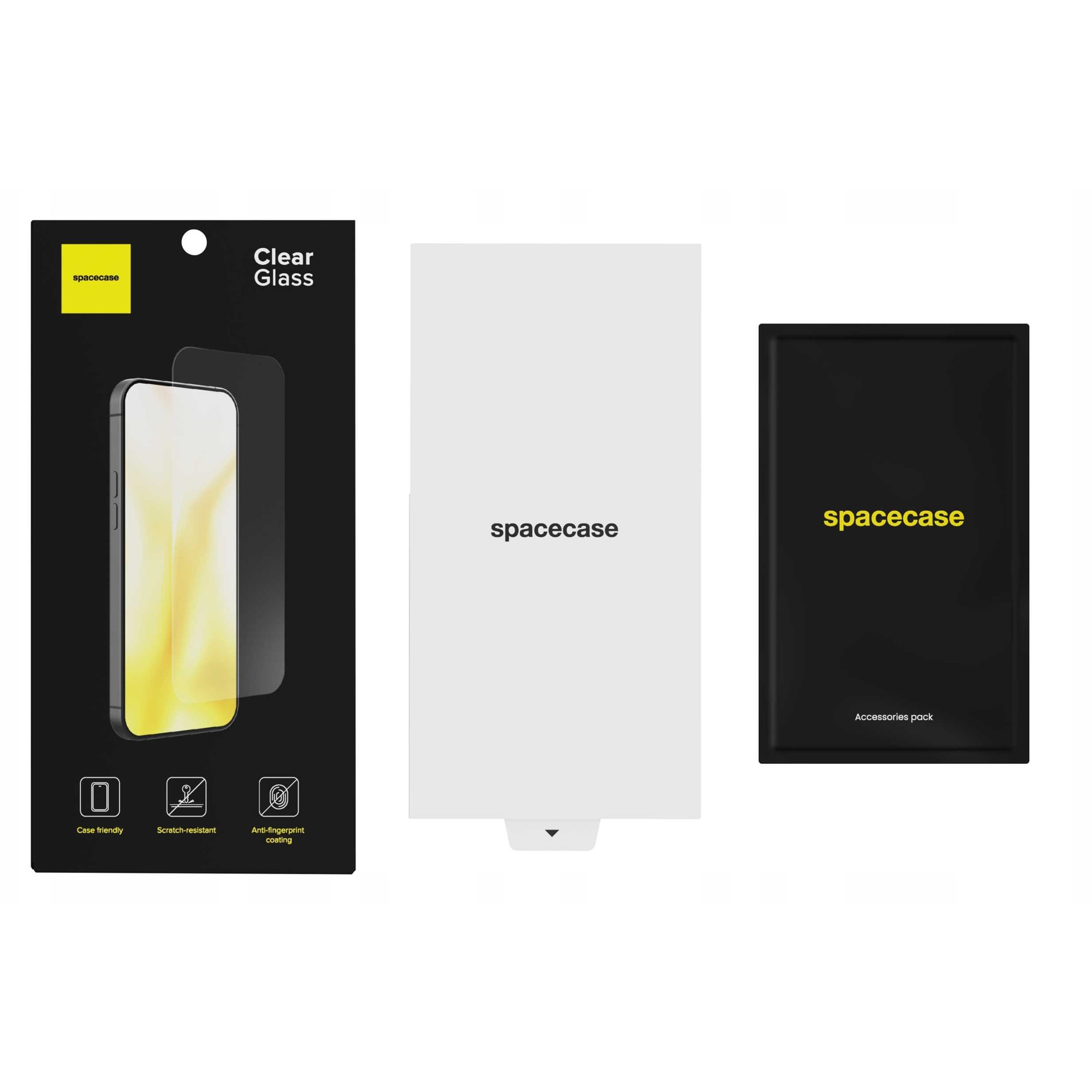 Folie protectie Spacecase pentru iPhone 17 / 17 Pro, sticla securizata 2.5D, rezistenta la zgarieturi, transparenta, 0,33mm