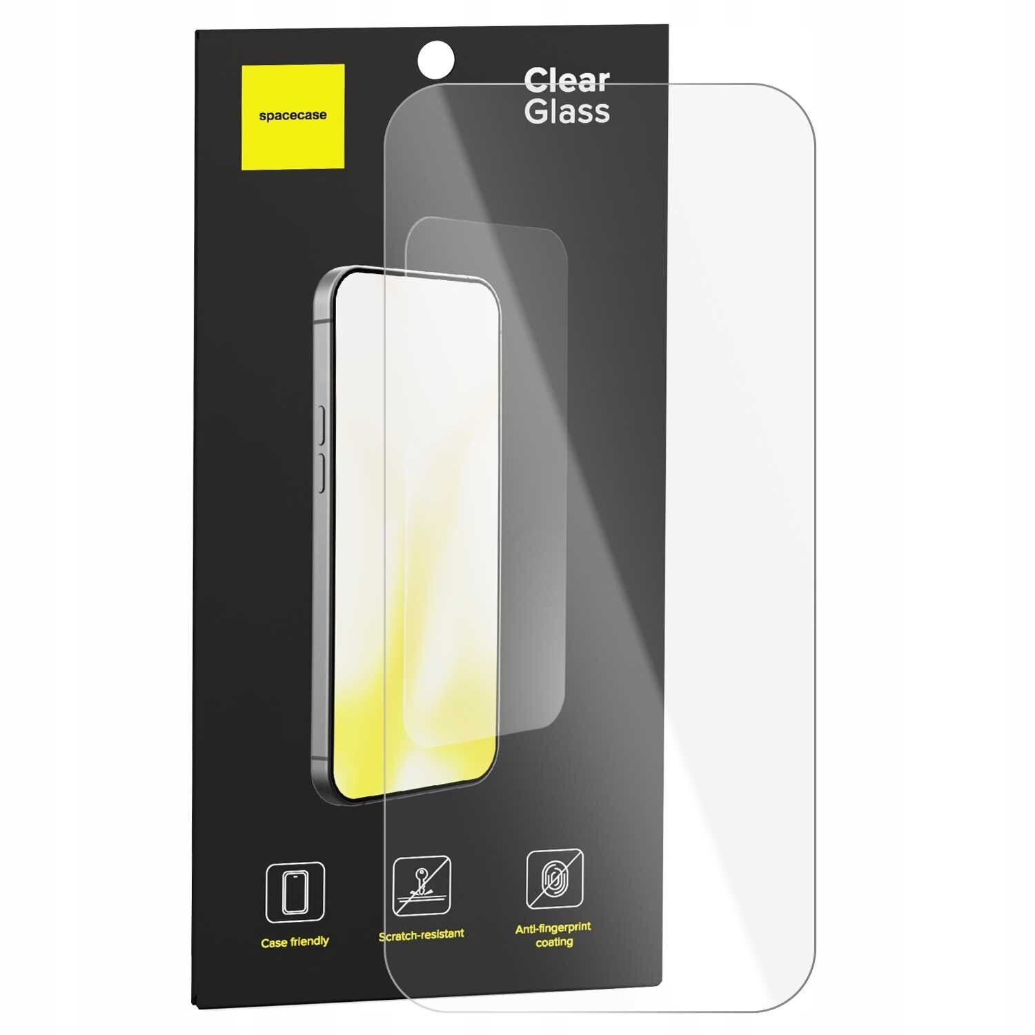 Folie protectie telefon, Spacecase, pentru Google Pixel 10A, sticla intarita 9H, 0,33mm, 2.5D, transparent, set 1x folie, accesorii montaj