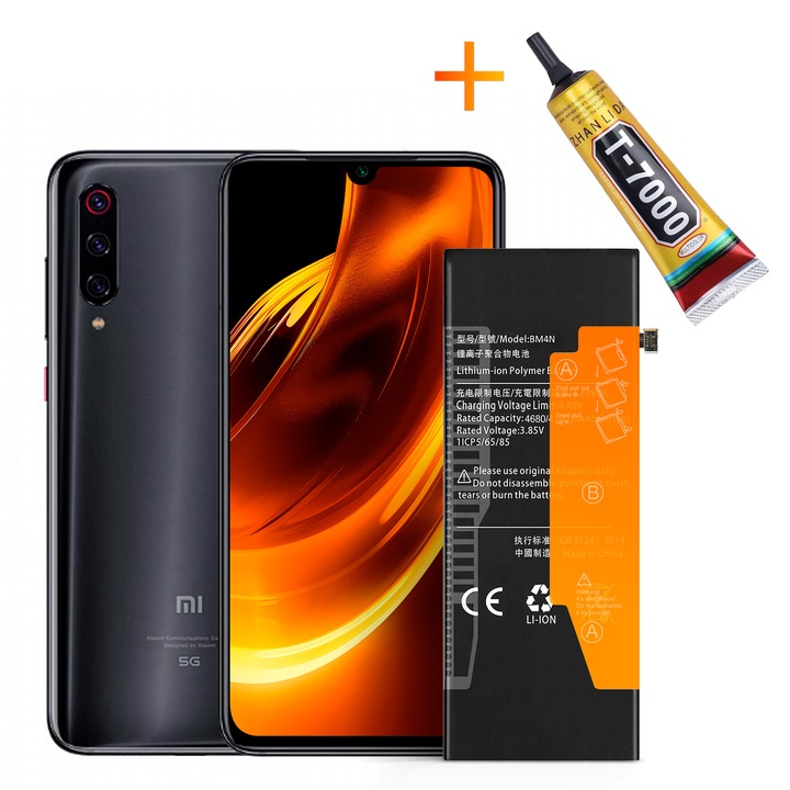 BM4N akkumulátor + T7000 ragasztó Xiaomi MI 10 MI10 5G 4780mAh akkumulátorhoz