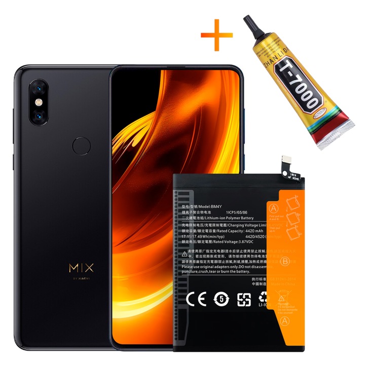 Xiaomi BM4Y akkumulátor + T7000 ragasztó Mi 11i POCO F3 Redmi K40 Mi 11X Pro készülékhez
