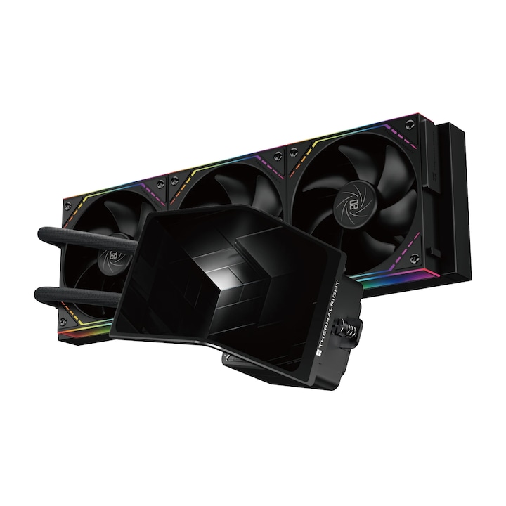 Thermalright CPU hűtő vízhűtés Water Cooling Levita Vision 360 ARGB Black - 6.67 inch Curve AMOLED Display LEVITA-VISION-360-ARGB-BK