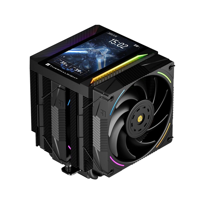 Thermalright CPU hűtő Peerless Assassin 120 Vision MAX ARGB - Dual-Tower - 5 hüvelykes kijelző, LGA1851/AM5 PEERLESS-ASSASSIN-120-VSN-MAX