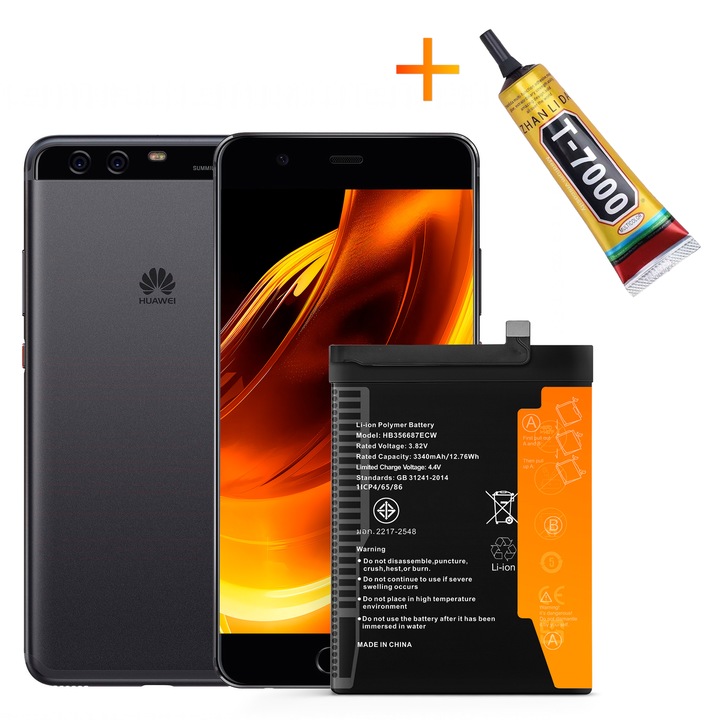 Baterie HB356687ECW + KLEJ T7000 pentru Huawei Mate 10 Lite 3340 mAh Akumulator