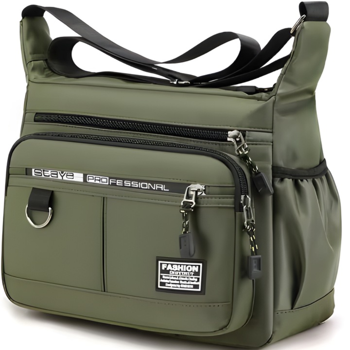 Férfi válltáska - Zöld