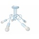Lampa plafon copii 5 surse de lumina E27, plafoniera moderna pastel pentru camera copil, iluminat interior, design decorativ, fabricata in Polonia
