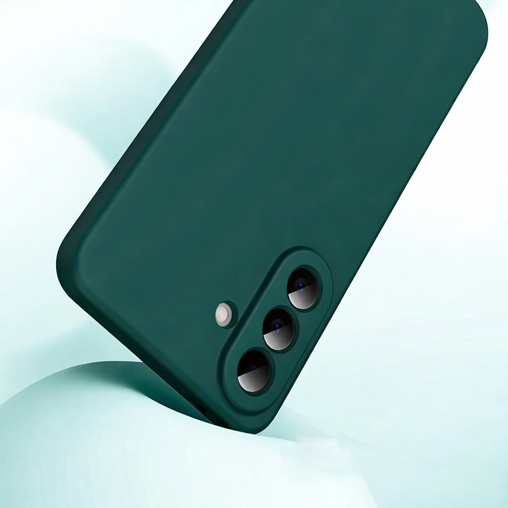 Husa Soft Touch, slim, ALC Mobile, anti soc, compatibila cu Samsung Galaxy A57, Verde Inchis Tpu